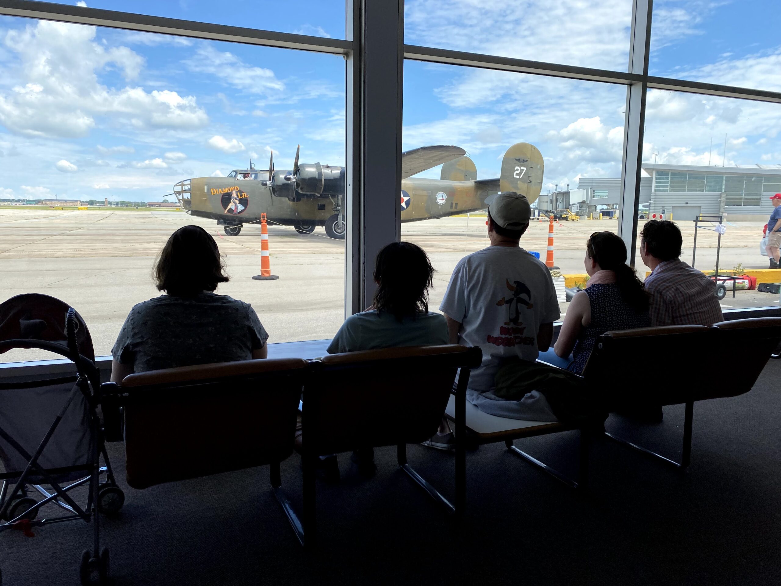 View of the B-24 from the museum